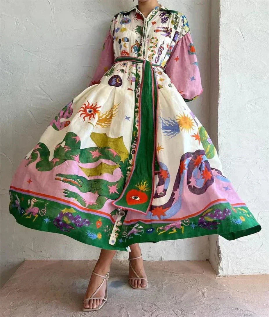 Freya Värikäs mekko