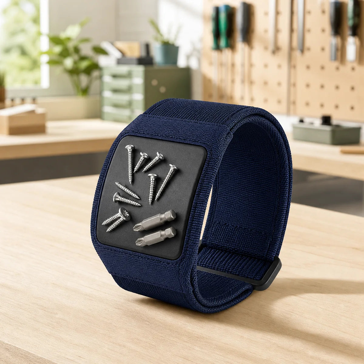 PIMOVO magnetic wrist tool holder with small metal fasteners