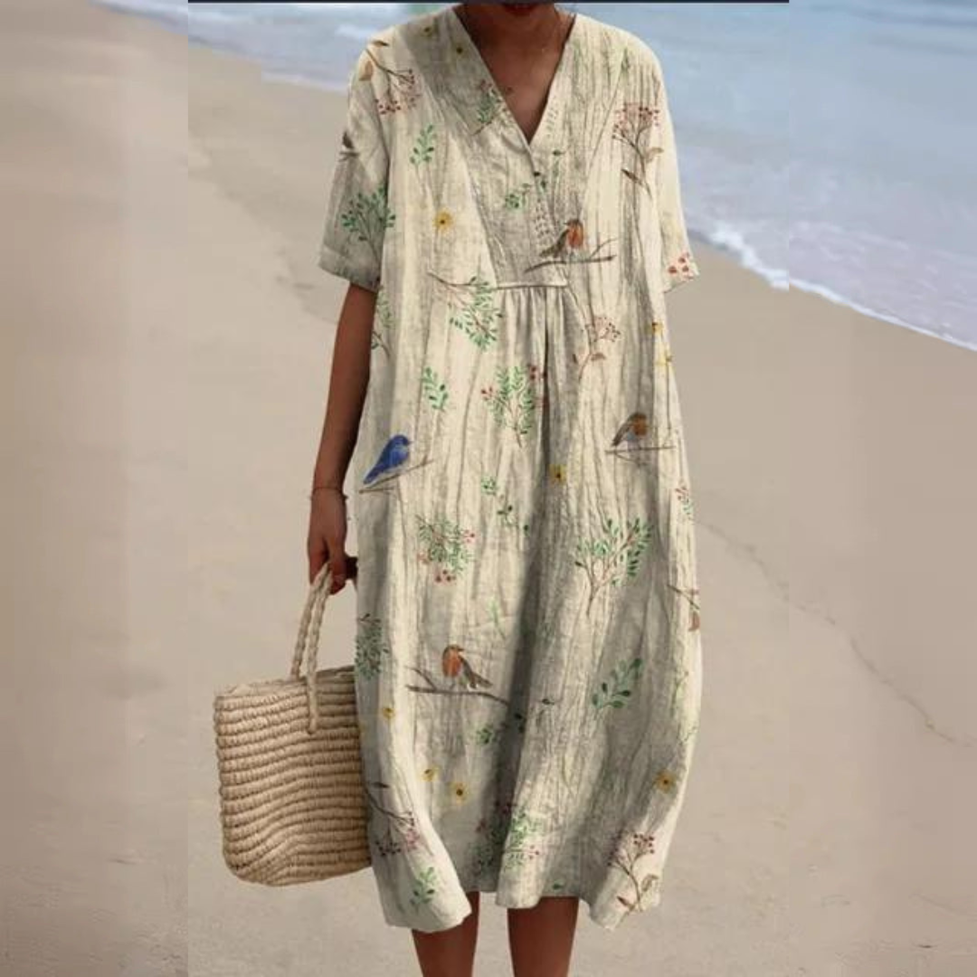 Adalita™ – Iloinen kukkamekko 1 + 1 ILMAISEKSI