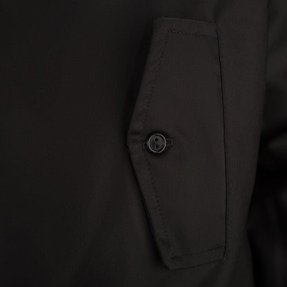 Miesten hupullinen Harrington-takki – musta