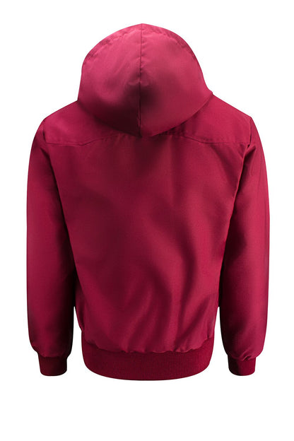 Miesten hupullinen Harrington-takki – viininpunainen