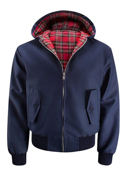 Miesten hupullinen Harrington-takki – laivastonsininen