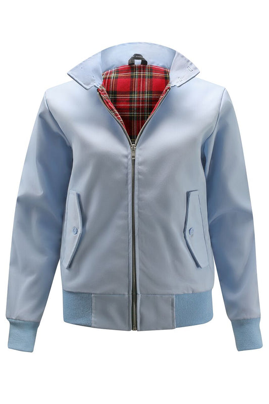 Naisten klassinen Harrington-takki – vaaleansininen