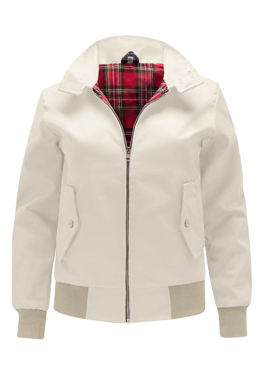 Naisten klassinen Harrington-takki – beige