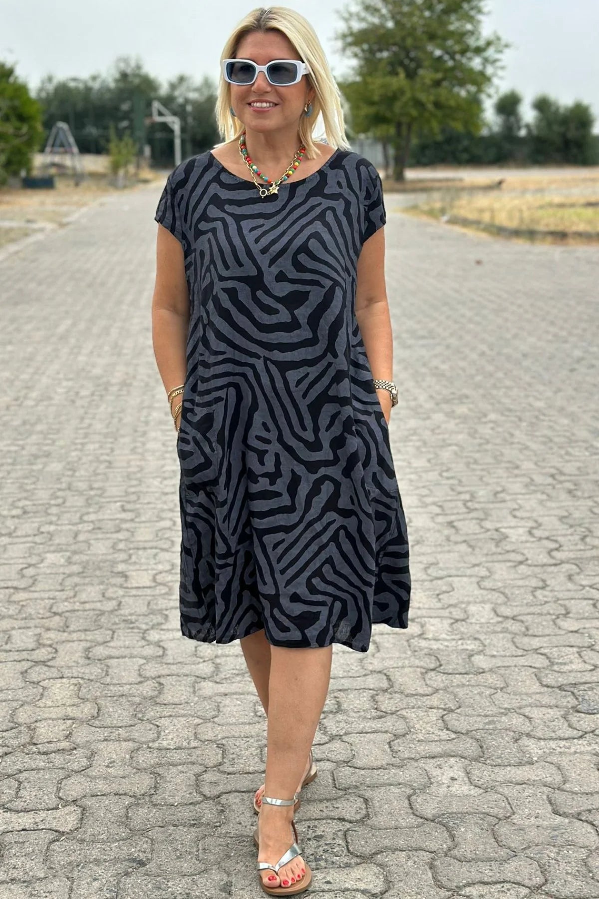 Tyylikäs boheemi vintage-mekko