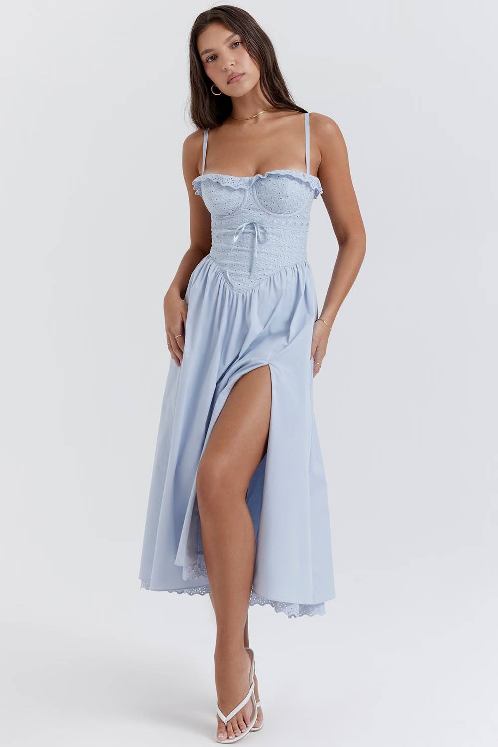 Sininen rypytetty midimekko